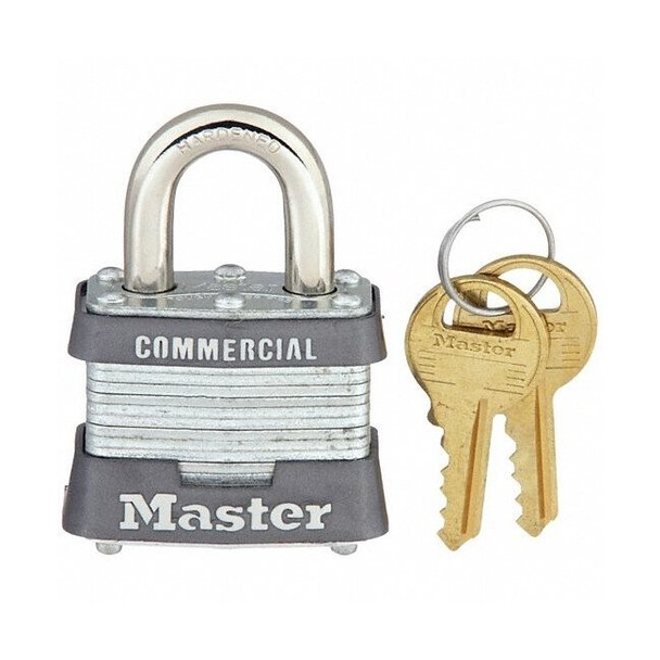 3KA Master Lock Steel Laminated Padlock, Keyed Alike, 1-9/16"