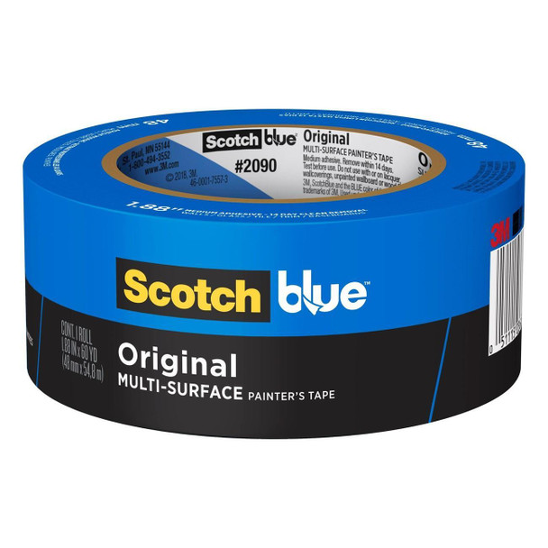 51115-03683 3M ScotchBlue Painter's Tape 2090, 1.88" 60 yds, Blue