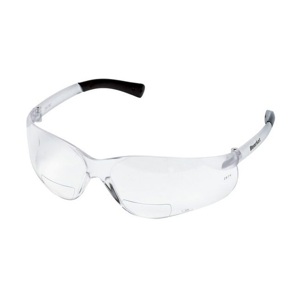 BKH15 MCR BearKat® BK1 Series Bifocal Readers Safety Glasses 1.5 Diopter, Clear Lens
