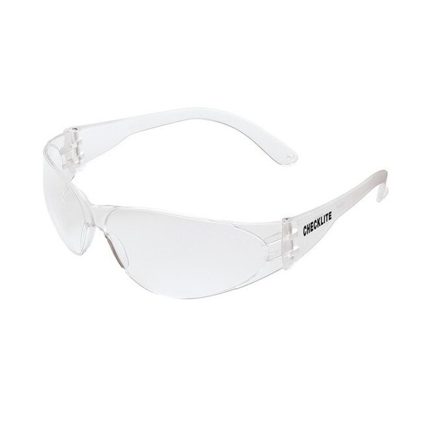 CL010 MCR Safety Checklite CL1 Series Safety Glasses, Clear Lens