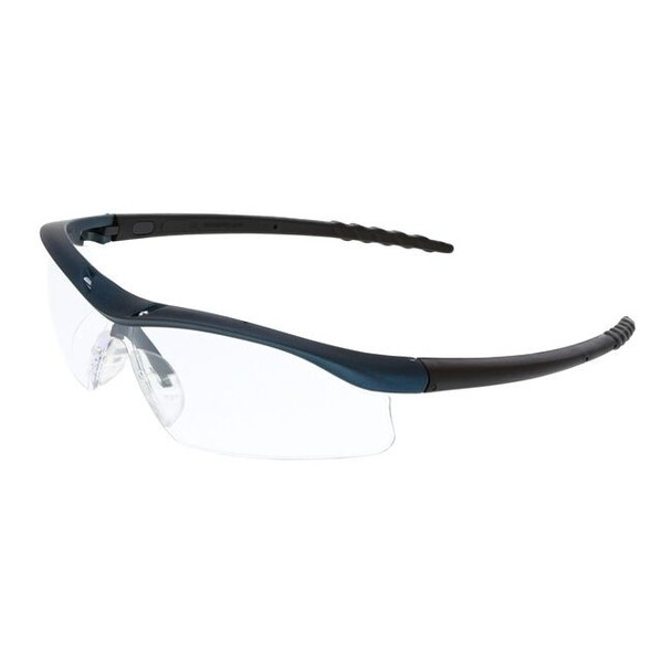 DL310AF MCR Safety DL1 Series Safety Glasses, Clear Lens, TPR Black Temple