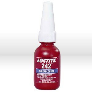 24221 Loctite Thread Sealant,# 242 thread locker,Medium strength,10 ml bottle .34 oz