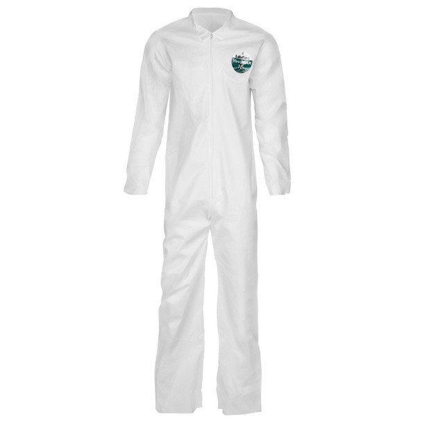 CTL412-3XL Lakeland CTL412 MicroMax® Coverall, 3X-Large, White, Collared, Open