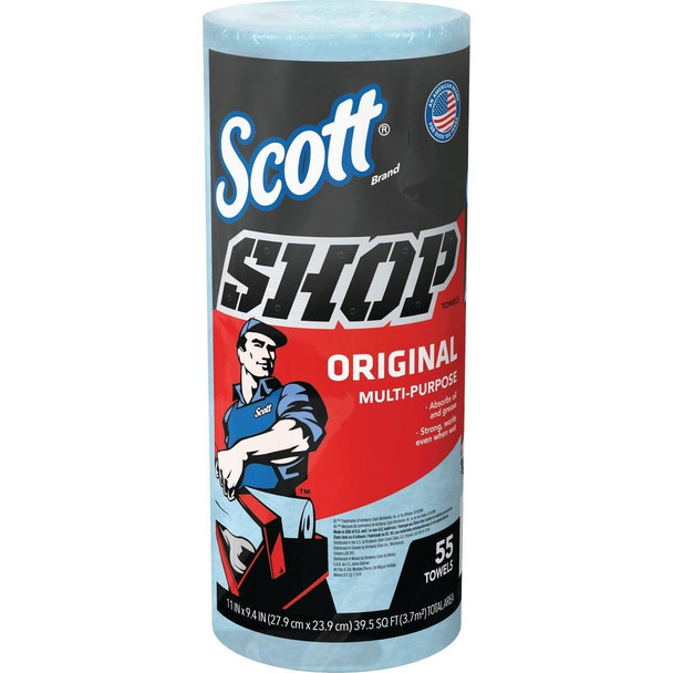 75130 Scott 11 In. W x 9.4 In. L Disposable Original Shop Towel (55-Sheets)