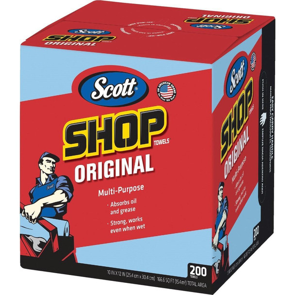 75190 Scott 12 In. W x 10 In. L Disposable Original Shop Towel (200-Sheets)