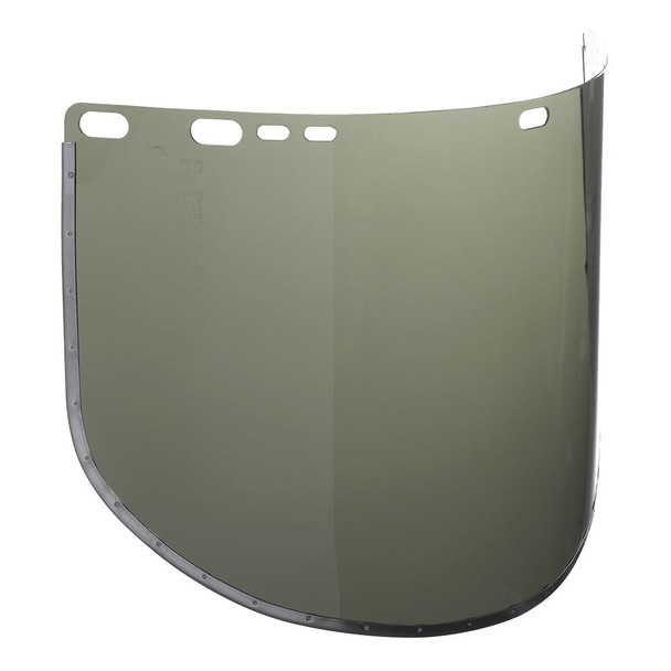 29090 Jackson Safety F30 Face Shield, Acetate, Dark Green, 9 Inch H, 0.04 Inch T