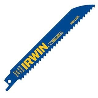 372810P5 Irwin WeldTec Bi-Metal Reciprocating Blade, 8", 10 TPI, 5 Pack