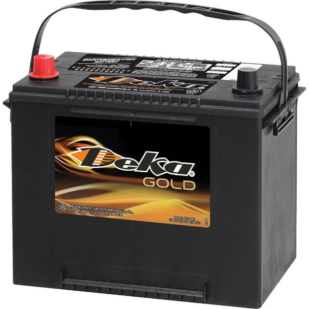 624FMF Deka Gold 12-Volt 650 CCA Automotive Battery, Top Post Right Front Positive Terminal