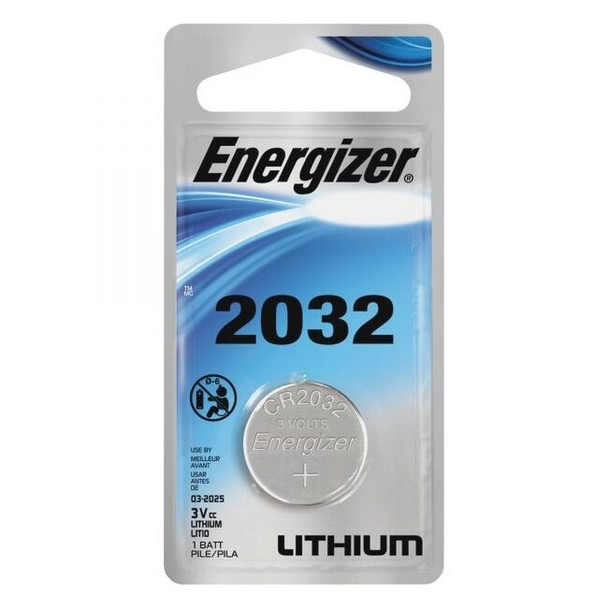 Energizer 2032 Lithium Coin Cell Battery, Model: 2032, 1 per pack