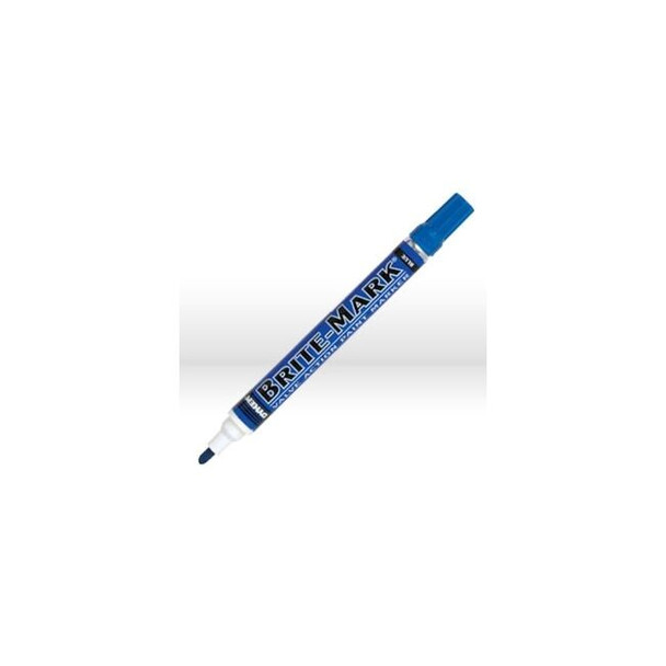84001 ITW Dykem BRITE-MARK Permanent Paint Marker,Valve Action,Blue,Med Tip