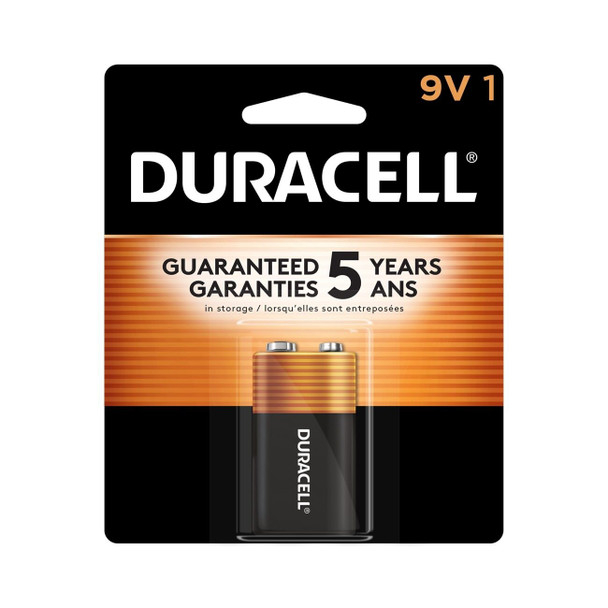 MN1604B1Z Duracell, MN1604 Alkaline Battery, 9V, Coppertop, 1PK
