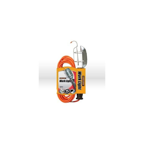 0691 Coleman Work Light,Orange Trouble Light-Metal Guard,16/3SJt 13A,25'