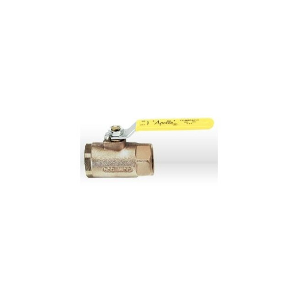 70-106-01 Apollo Bronze Ball Valve,1-1/4",Non-Locking Handle,L 4",Working PSI 600