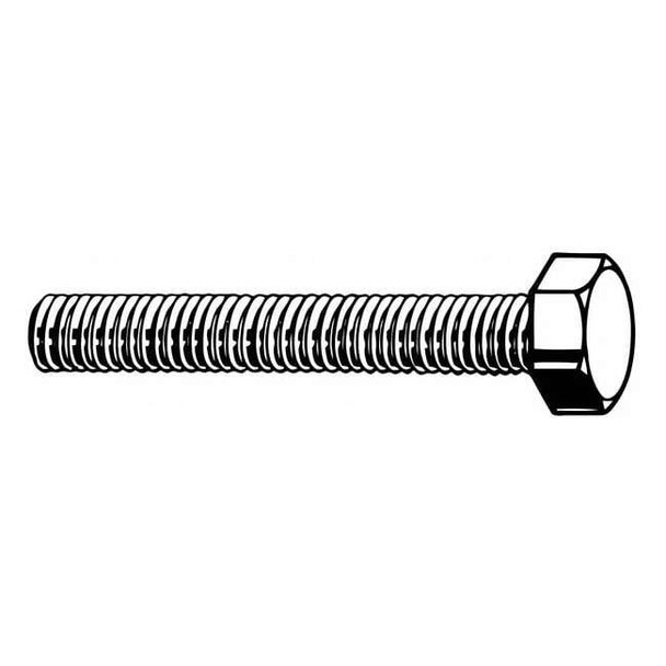 Class 8.8, M12-1.75 Hex Head Cap Screw, Zinc Plated Steel, 130 mm L, 25 PK