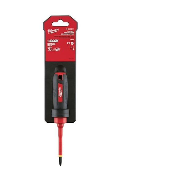 Milwaukee Tool 3 in. No 1 Phillips 1000 Volt Insulated Screwdriver 48-22-2211
