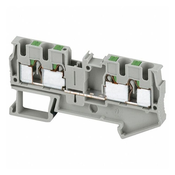Terminal Block, Pass-Through, 1 Pole, 30 A, 600 V AC, 10 AWG, Gray