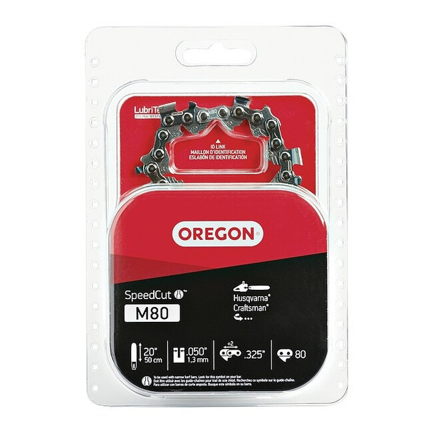 Oregon SpeedCut Chain,20",80 Drive Links M80