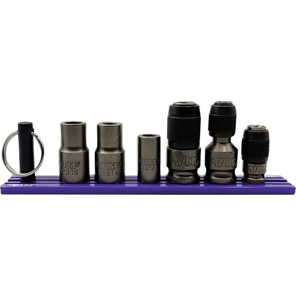6 PC. IMPACT BIT HOLDER SET, W/ RAPID LOAD DR., FOR 1/4’’ & 5/16’’ SHANK BITS IMPBH100