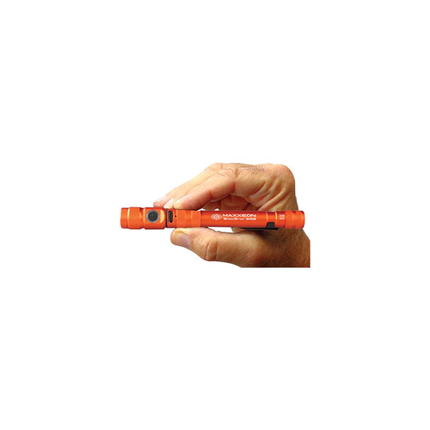 WorkStar 363 Rechargeable LED Zoom Penlight/Inspection Light USB-C - ORANGE 00363