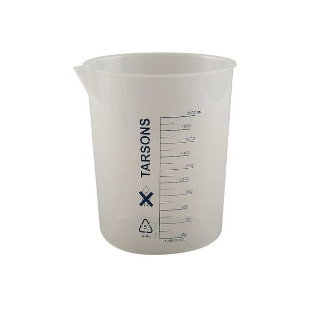 Manufacturer Varies Beaker, 2000mL, Polypropylene 6FAE8