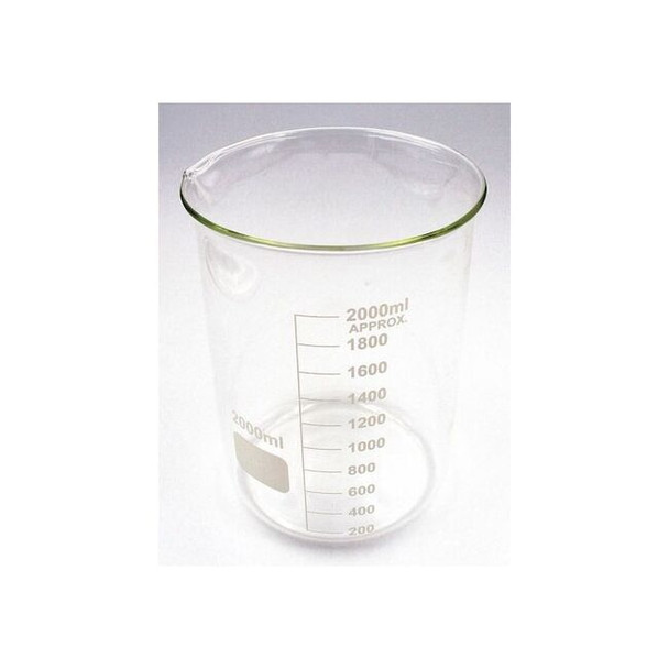 Manufacturer Varies Beaker, Low Form, Glass, 2000mL, PK4 5YGZ8