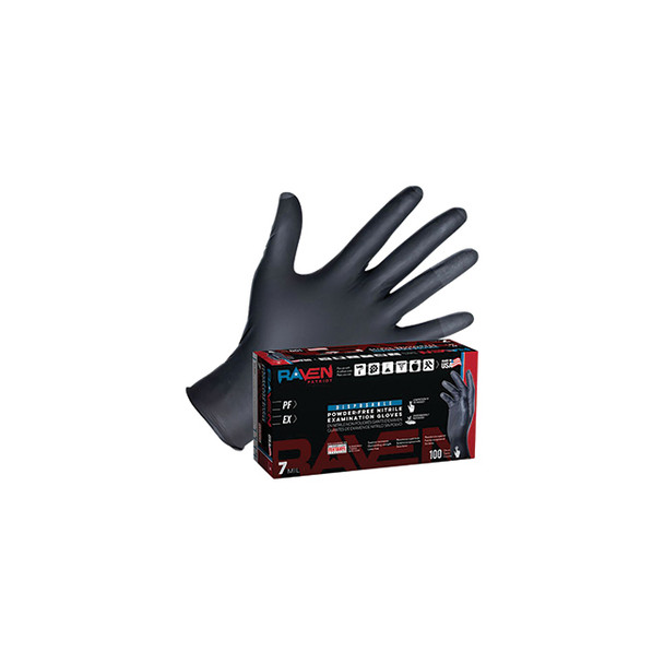 RAVEN PATRIOT NITRILE GLOVE 100 BOX - S 66481