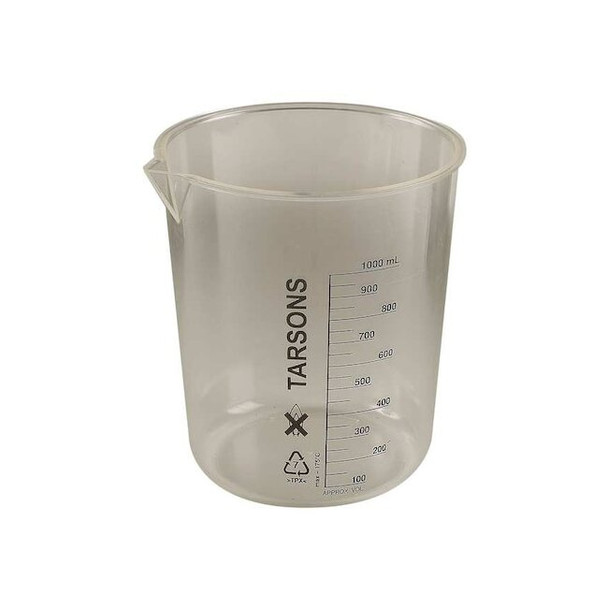 Manufacturer Varies Beaker, 1000mL, Polymethylpentene, PK3 6FAF2