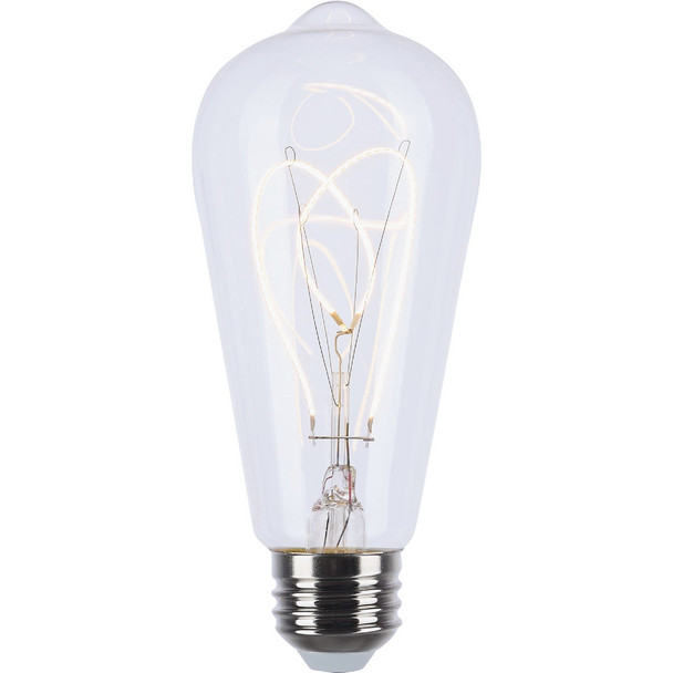 Satco Reminiscent 6W ST19 Loop Medium Base Flex Gray Filament LED Bulb S11527