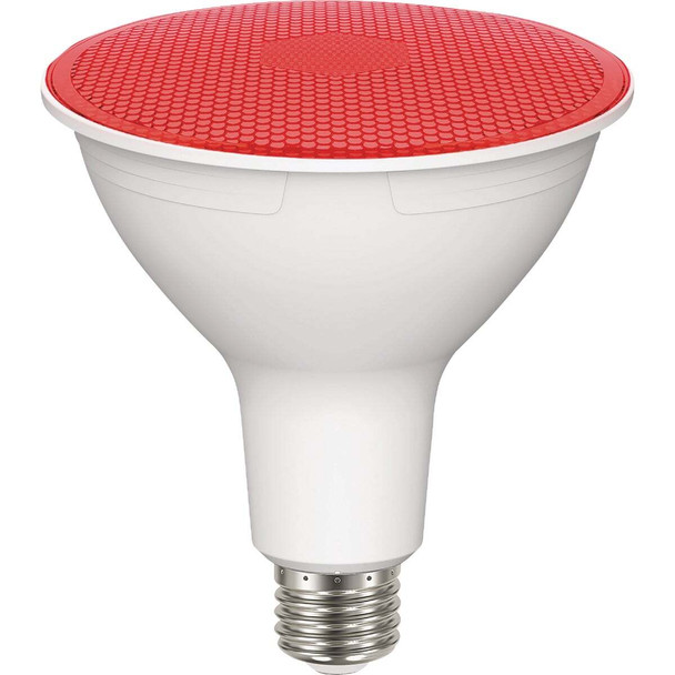 Satco 100W Equivalent PAR38 Medium Base Red LED Light Bulb S29480