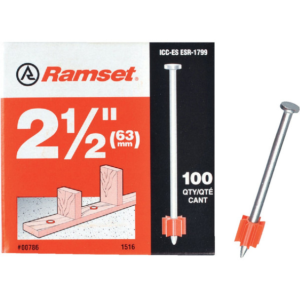 Ramset 2-1/2 In. Fastening Pin (100-Pack) 00786