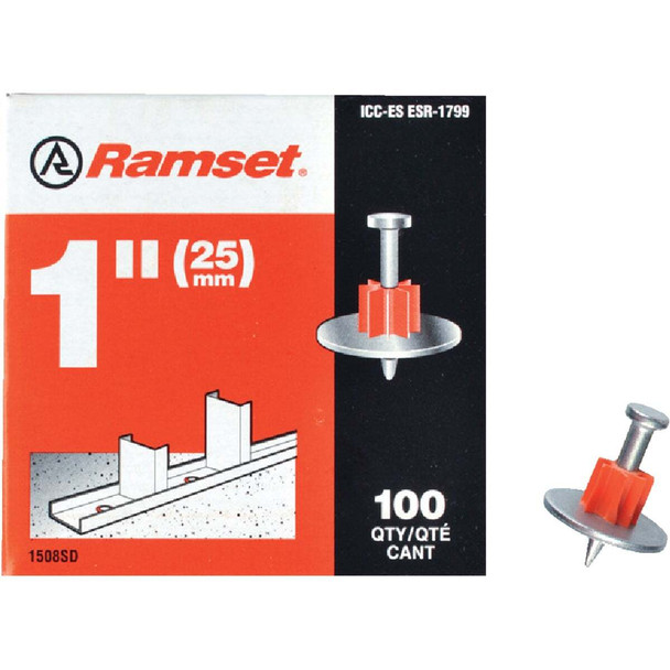 Ramset 1 In. Fastening Pin with Washer (100-Pack) 00797