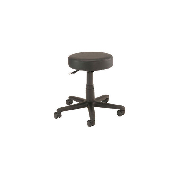 Interion All Purpose Mobile Stool without Back Black