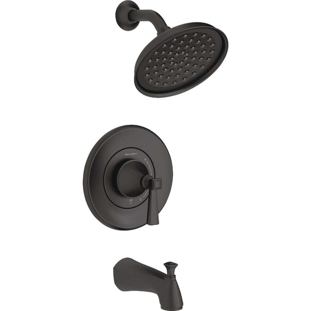 American Standard Glenmere Matte Black Single-Handle Lever Tub & Shower Faucet