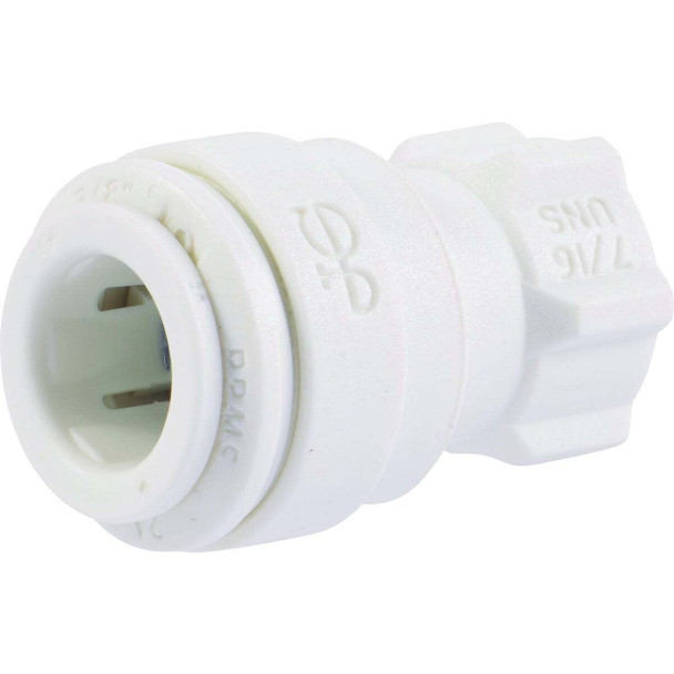 SharkBite John Guest 3/8 In. x 7/16 UNS Polypropylene Faucet Connector