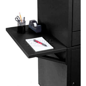 Global Industrial Set Of 2 Black Side Shelves For Security Audio Visual Cart