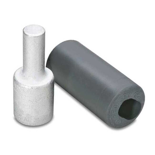 Compression Adapter, 750 kcmil Max, Standard Barrel, Aluminum, Yellow