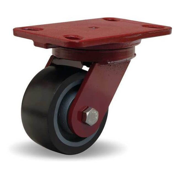 Hamilton Plate Caster,Swivel,Poly,4 in.,975 lb. S-HS-4DB70