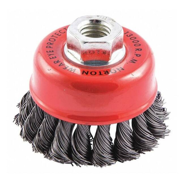 Manufacturer Varies Cup Brush,Knotted,3-1/2" dia.,Arbor Hole 66252838813