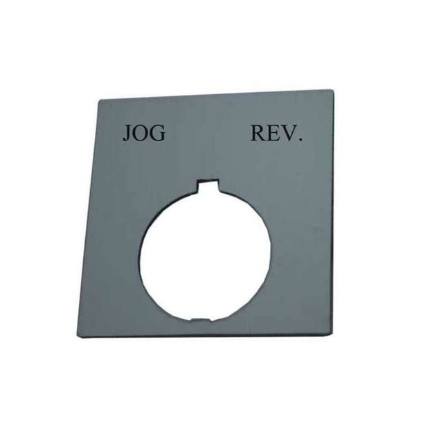 Eaton Legend Plate, Square, Jog-Rev., Black HT8SP21