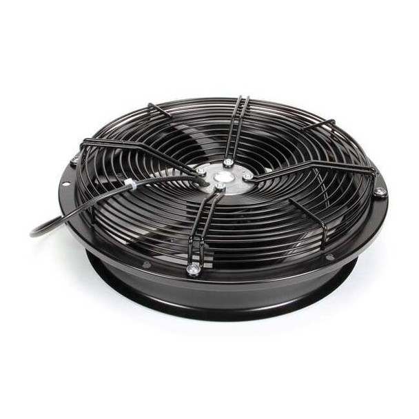 Standard Round Axial Fan, Round, 115V AC, 1 Phase, Galvanized Steel, 397mm W.