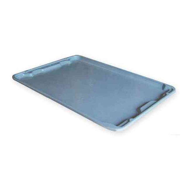 Mfg Tray Nest and Stack Box Lid Lid, Gray, Fiberglass 7806185172