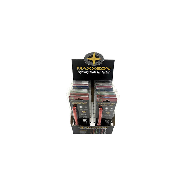 WorkStar Mixed Display 12-Pack - Rechargeable Penlights USB-C 03010