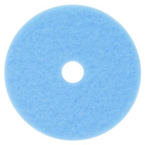 3M™ Hi-Performance Burnish Pad 3050, 17" Diameter, Sky Blue, 5/carton 3050-17