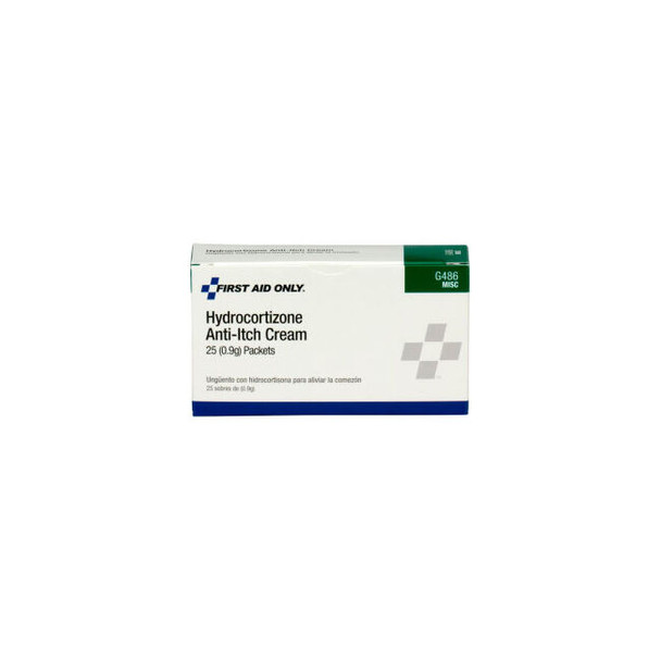 First Aid Only Hydrocortisone Cream 25/Box