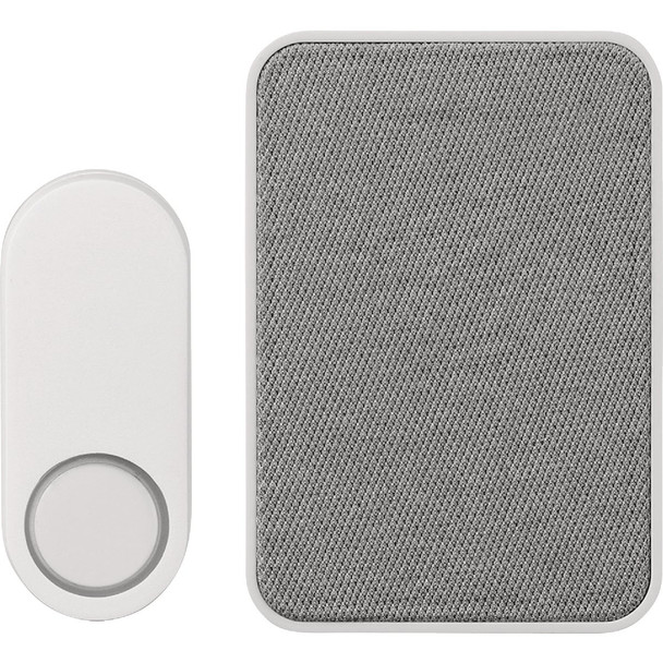 Heath Zenith Gray/White Plastic Wireless Doorbell Kit 18000153