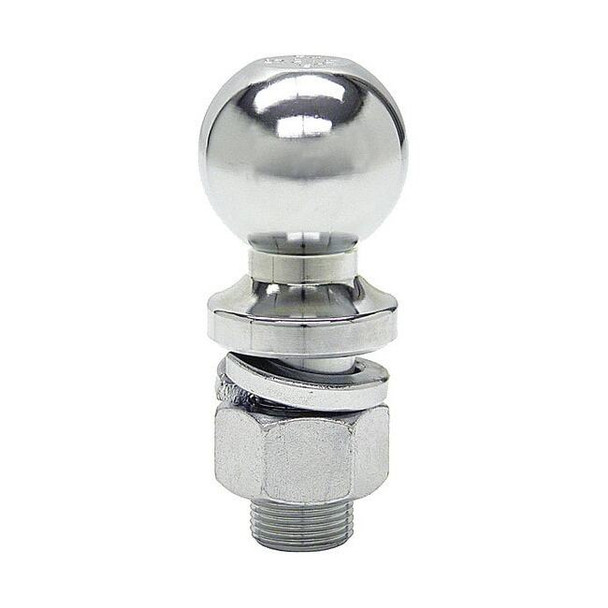 2-5/16 Inch Chrome Hitch Ball With 1 Inch Shank Diameter x 2-1/8 Inch Long