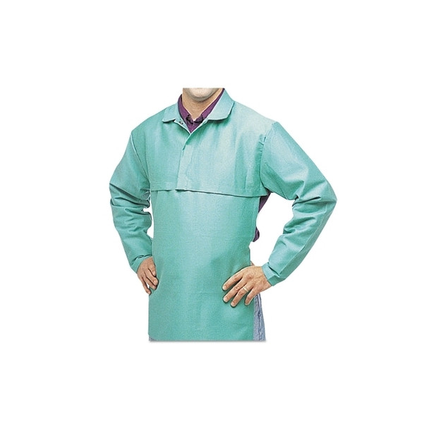 FR Cotton Sateen Cape Sleeves, Hook-and-Loop, 2X-Large, Visual Green
