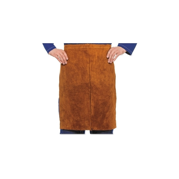 Premium Side Split Cowhide Leather Waist Apron, 24 in x 24 in, Lava Brown