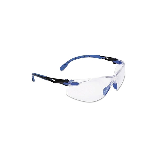 Solus™ 1000 Series Protective Eyewear, Clear Lens, Polycarbonate, Anti-Fog, Anti-Scratch, Blue/Black Frame