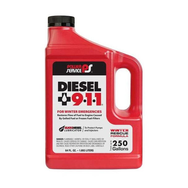 Power Service Gelled Diesel Fuel Additive,64 oz Size PS008064